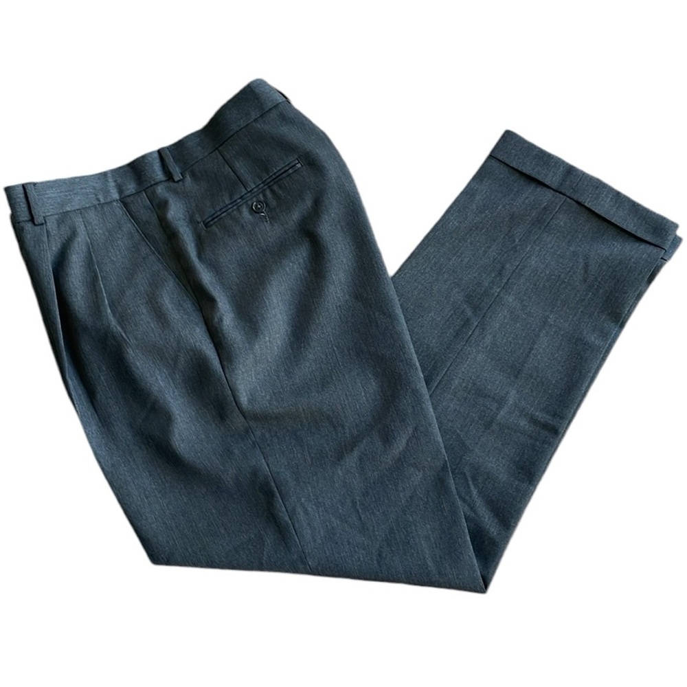Joseph and Feiss Pleated Wool Blend Dress Pants